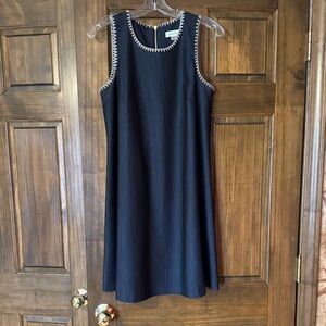 Calvin Klein Black Mini Dress with tan  Accents